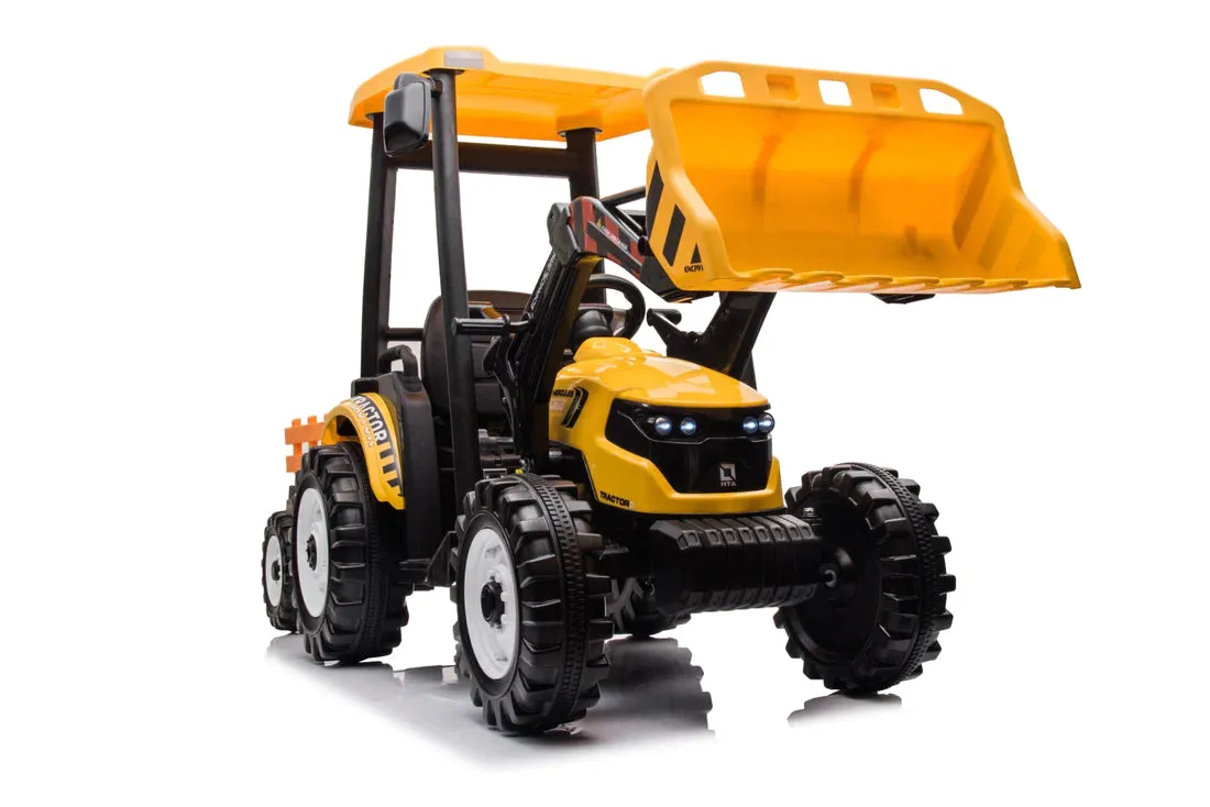 New 2025 XXL All Terrain Rhino 24V Upgraded Tractor Ride On | 1 Seater | Leather Seat | Heavy Duty Tires | Ages 3-9 | Remote