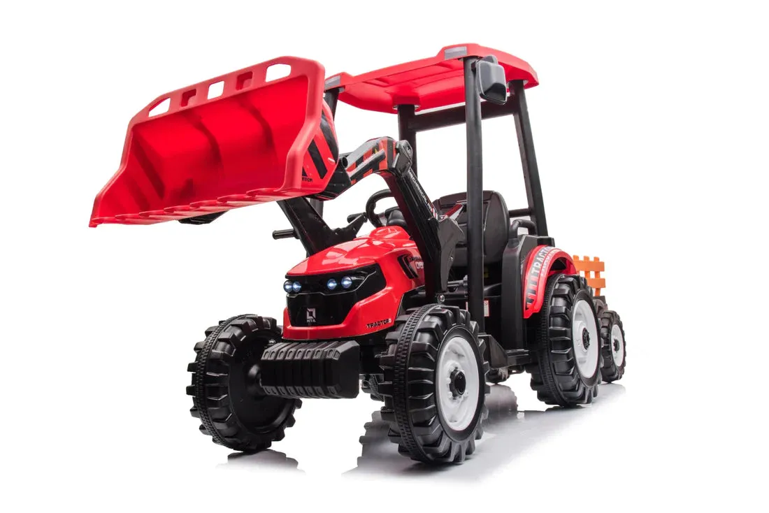 New 2025 XXL All Terrain Rhino 24V Upgraded Tractor Ride On | 1 Seater | Leather Seat | Heavy Duty Tires | Ages 3-9 | Remote