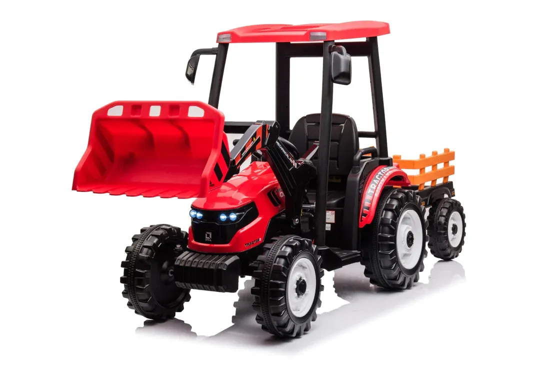 New 2025 XXL All Terrain Rhino 24V Upgraded Tractor Ride On | 1 Seater | Leather Seat | Heavy Duty Tires | Ages 3-9 | Remote