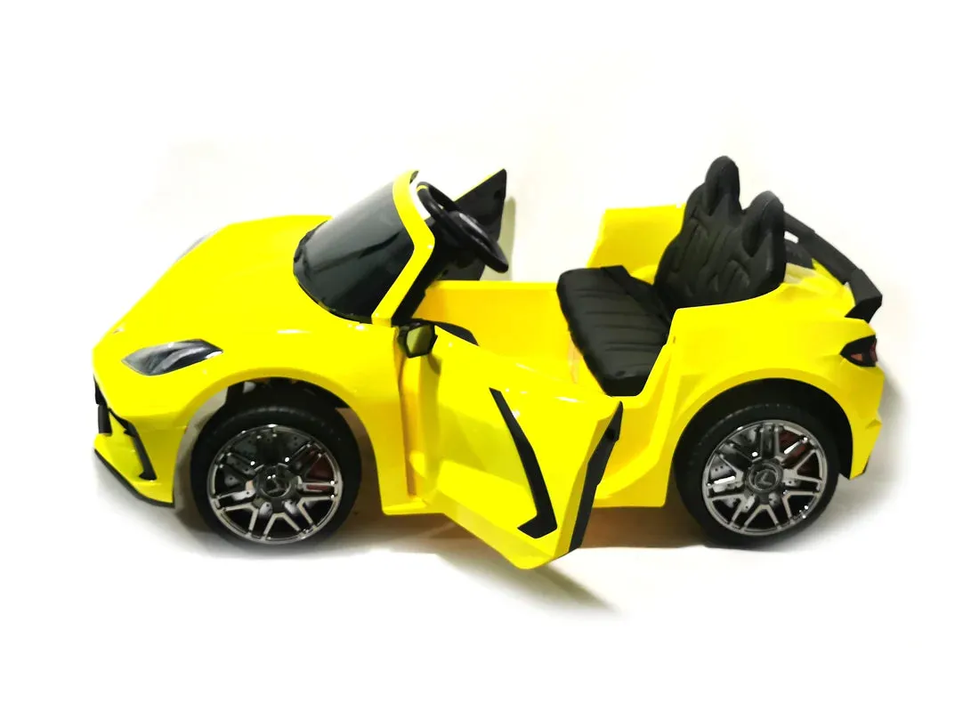 New Item | 2025 Licensed 24V Chevrolet Corvette C8 | 2 Seater Ride On Car | Leather Seat | Rubber Tires | Remote