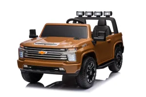 New Licensed 2025 Chevrolet Silverado Upgraded 24V 10AH | 2 Seater Ride On Truck | 4x4 | Leather Seats | Rubber Tires | 3 Colours | Remote | Pre Order