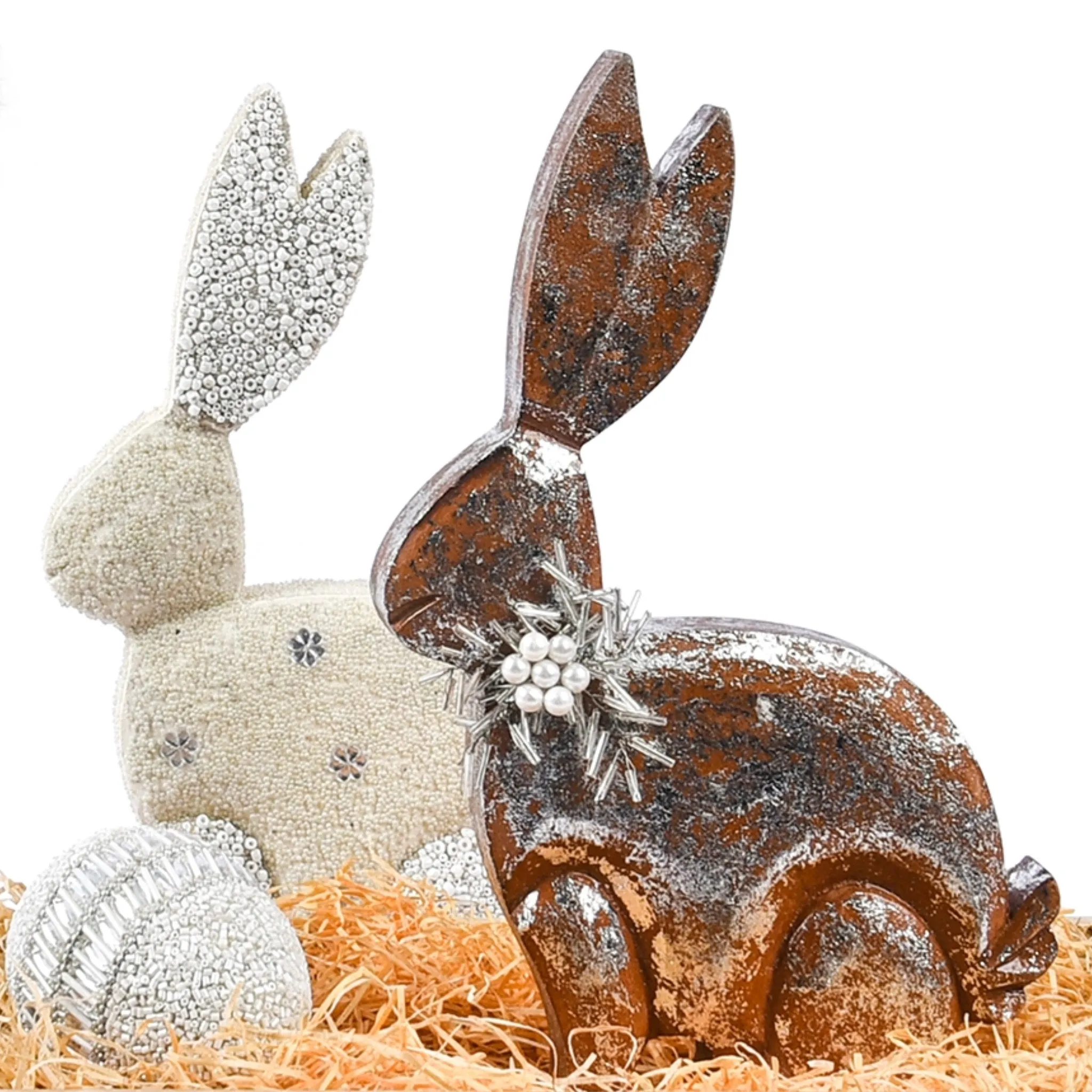 No Bunny Like U Spring | Easter Decor in Natural, Silver