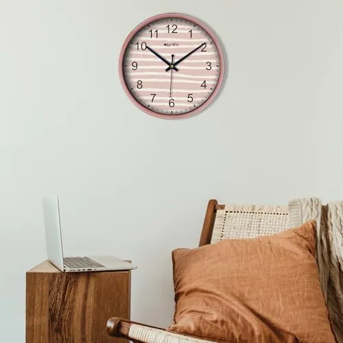 Olive Tree 8-Inch Plastic Analog Wall Clock/Table Clock - Modern Dial Latest Stylish Table Clock (Copper Frame, Quartz Movement)-1060