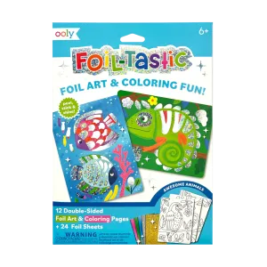 Ooly Foil-tastic Foil Art & Coloring Set - Awesome Animals