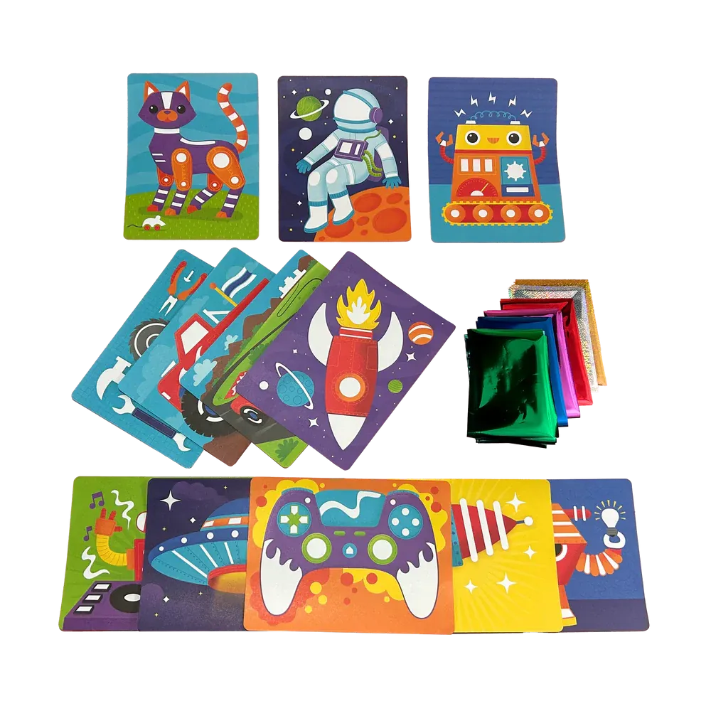 Ooly Foil-tastic Foil Art & Coloring Set - Gadgets and Gizmos