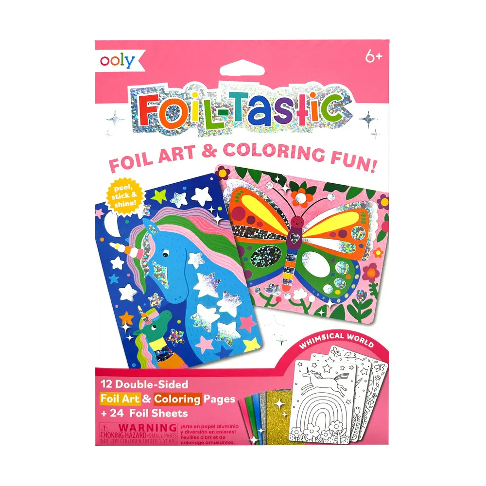 Ooly Foil-tastic Foil Art & Coloring Set - Whimsical World