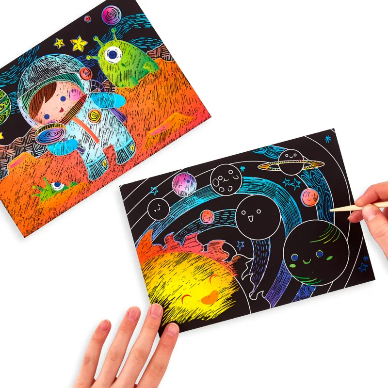 Ooly Scratch & Scribble Art Kit- Space Explorers