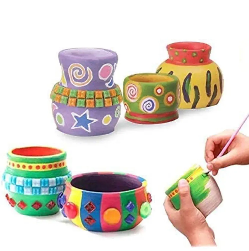 Pottery Wheel Kit for Kids With Clay Pot Making Machine, Colors and Stencils