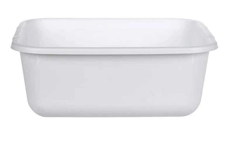 Rubbermaid White Plastic Dishpan 11.4 qt