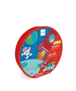 Scratch Play Puzzle (30pcs) SPACE 3D