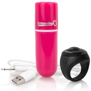 Screaming O Charged Vooom Rechargeable Remote Control Bullet Pink