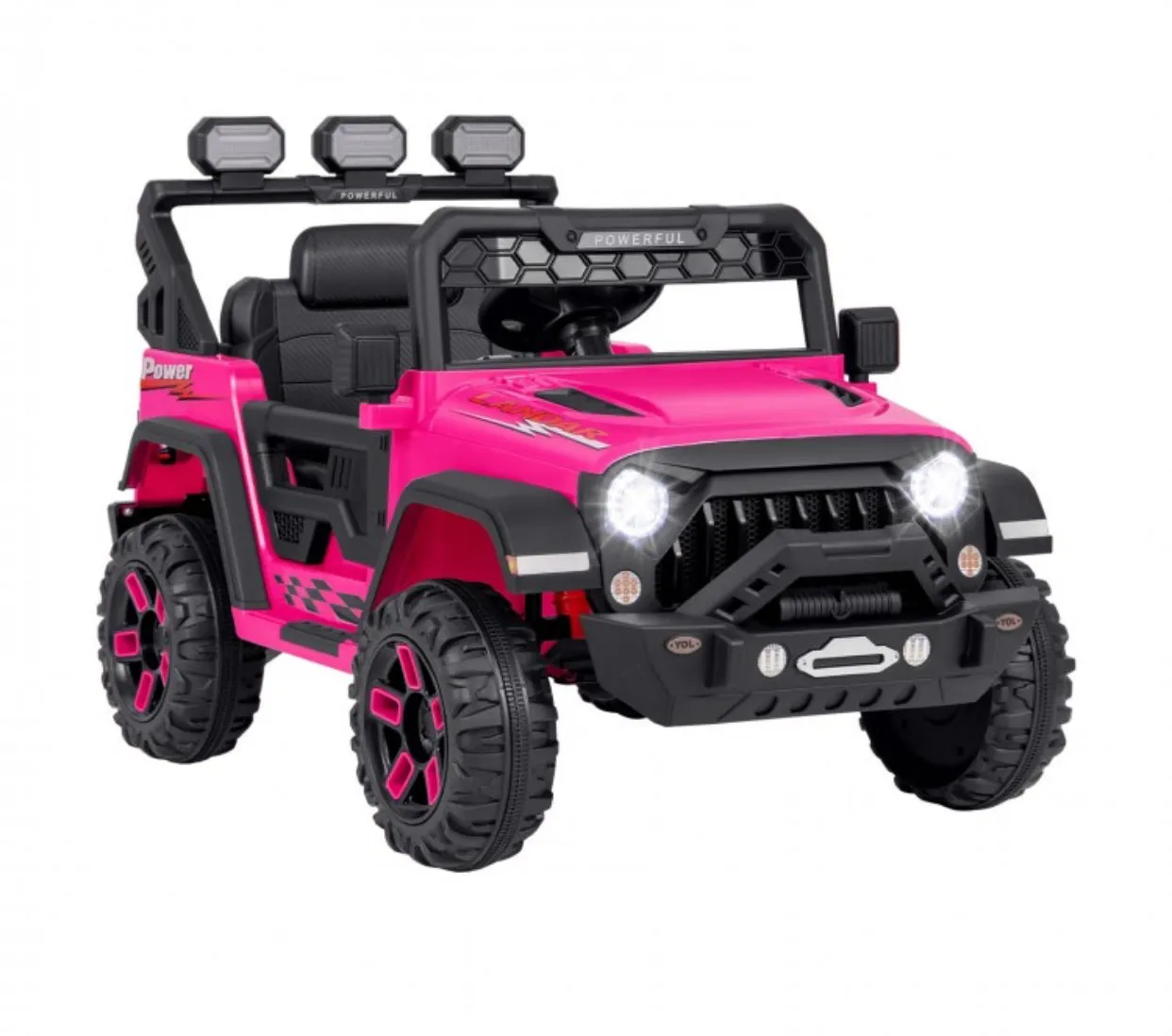 Super Cool 2025 Landar Power Jeep Style 12V | 1 Seater Kids Ride On Car | LED Lights | Music | Remote