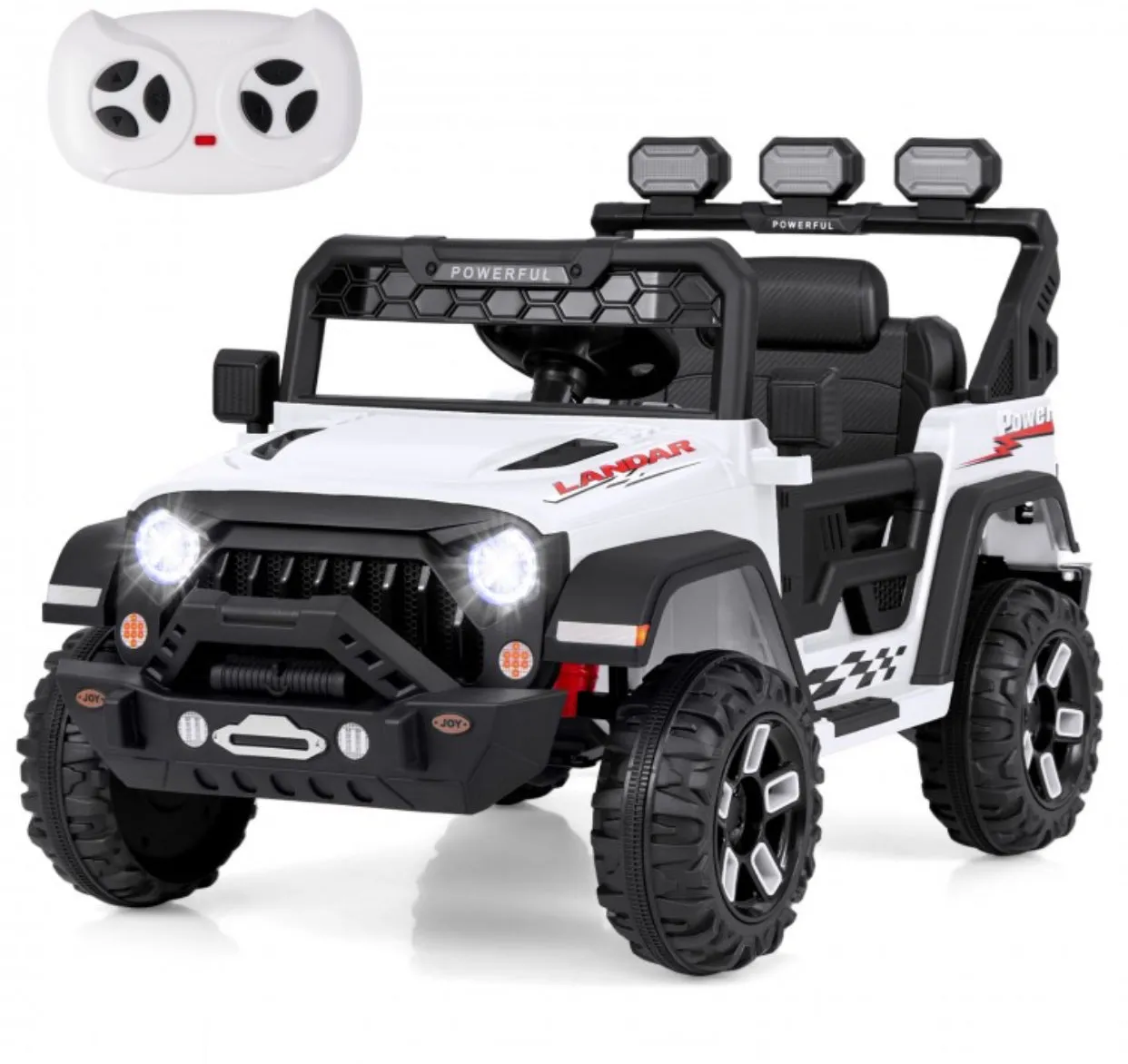 Super Cool 2025 Landar Power Jeep Style 12V | 1 Seater Kids Ride On Car | LED Lights | Music | Remote