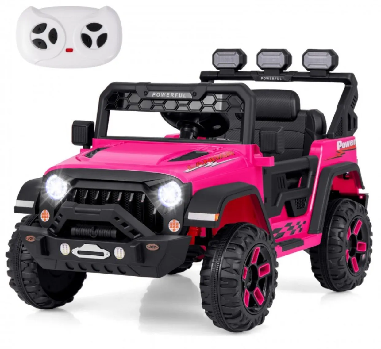 Super Cool 2025 Landar Power Jeep Style 12V | 1 Seater Kids Ride On Car | LED Lights | Music | Remote