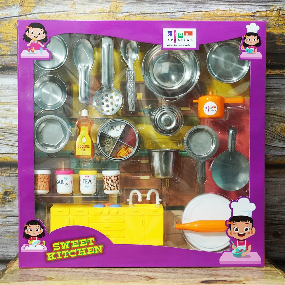 Sweet Kitchen Set For Kids Pretend Playset