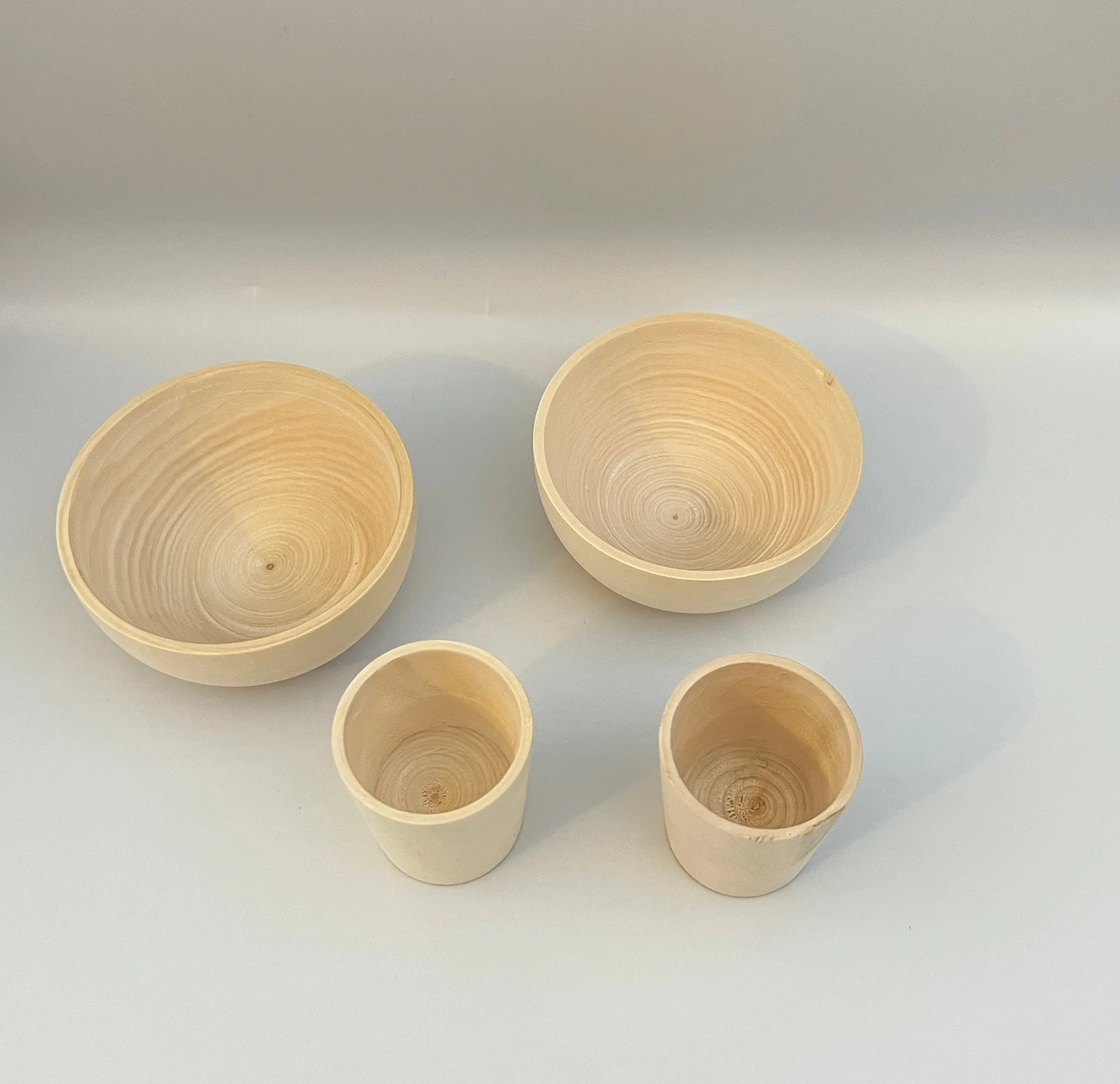 Unfinished Wooden Pots and Pans Playset