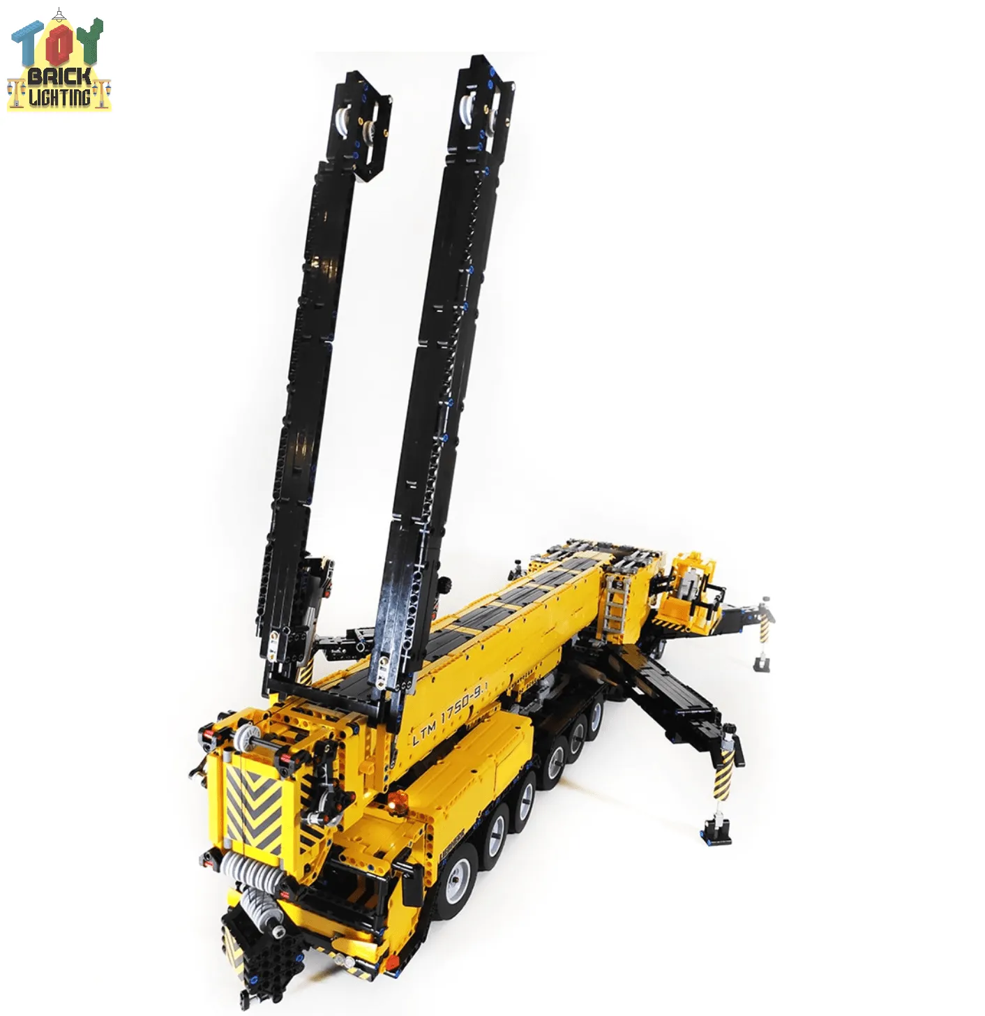 V2 Remote Controlled Liebherr LTM-1750 Mobile Crane w/ 1.8m Arm MOC Brick Set