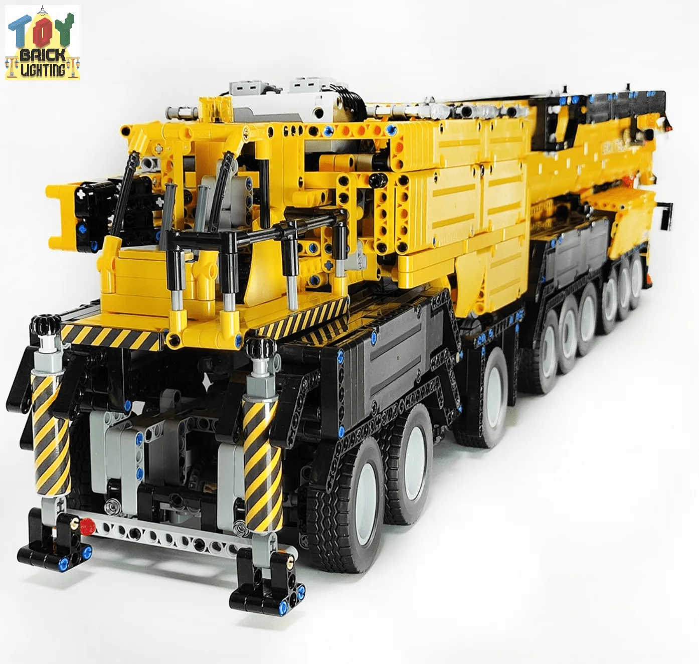 V2 Remote Controlled Liebherr LTM-1750 Mobile Crane w/ 1.8m Arm MOC Brick Set