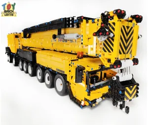 V2 Remote Controlled Liebherr LTM-1750 Mobile Crane w/ 1.8m Arm MOC Brick Set