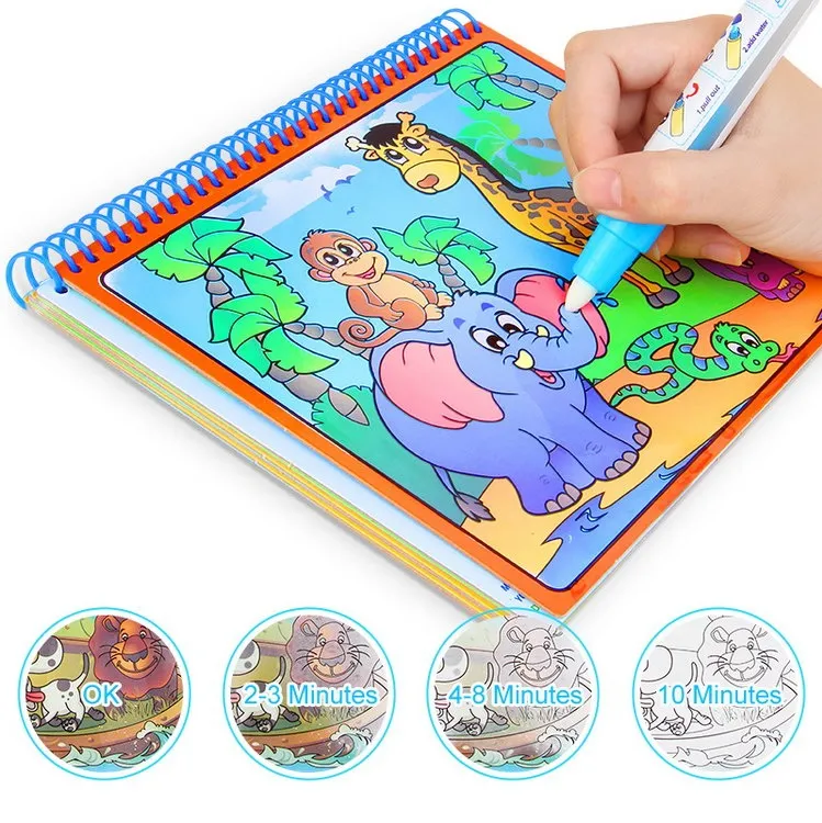 Water doodle Painting Drawing Book - Zoo