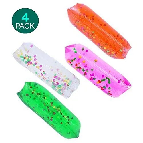 Water Snake Water Wigglies With Colorful Beads Set Of 4