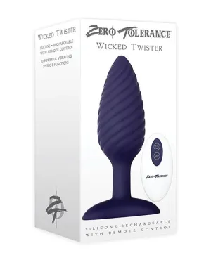 Wicked Twister Rechargeable Anal Plug w/Remote