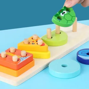 Wooden Animal Shape Sorting Set