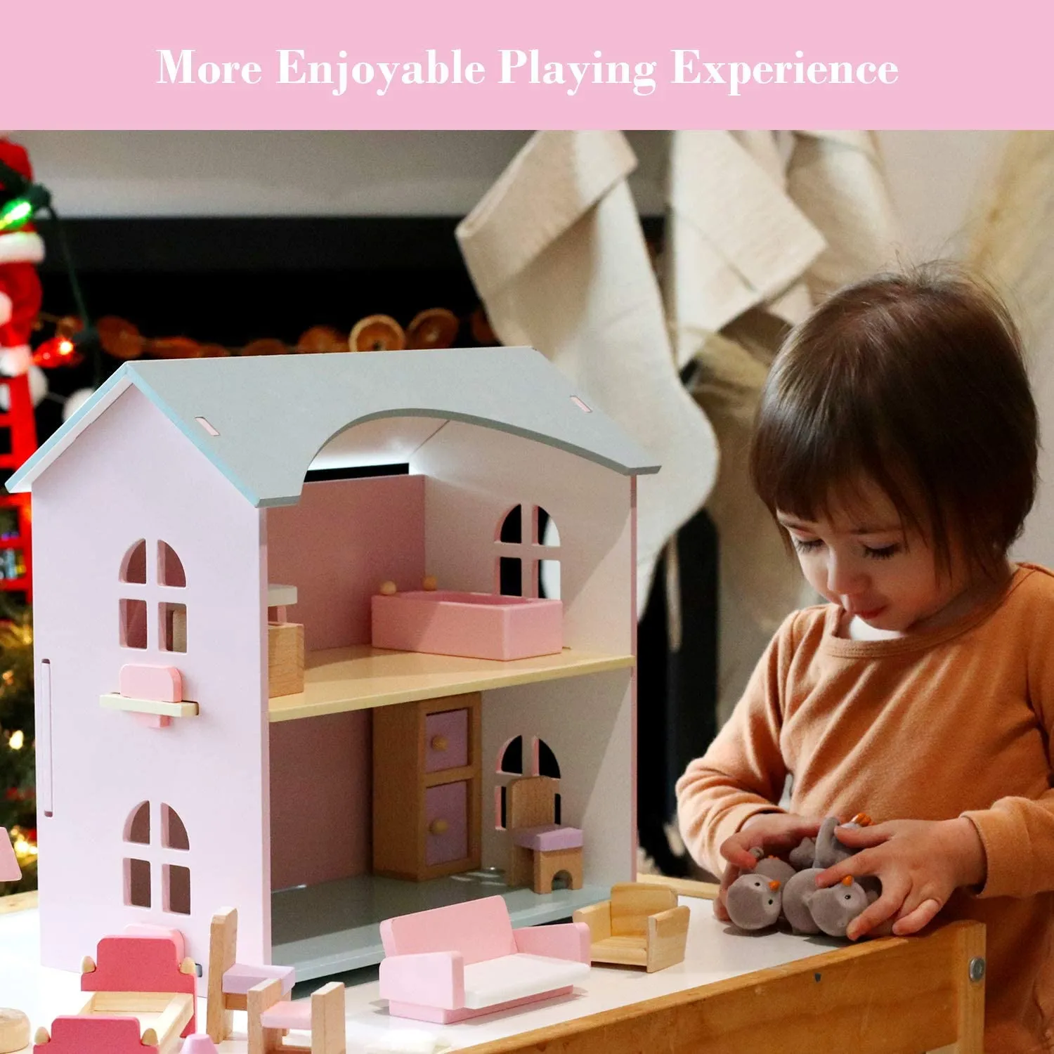 Wooden Dollhouse Toys