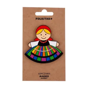 Wooden Magnets - Lowicz Woman