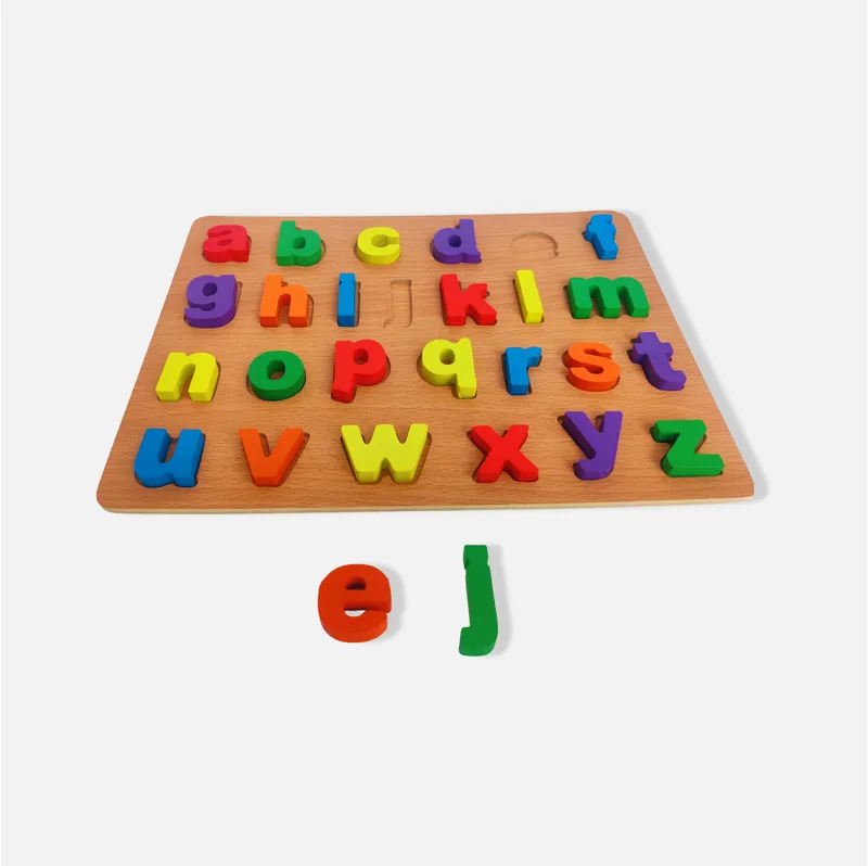 Wooden Montessori Alphabet Board Small Letters Learning Blocks