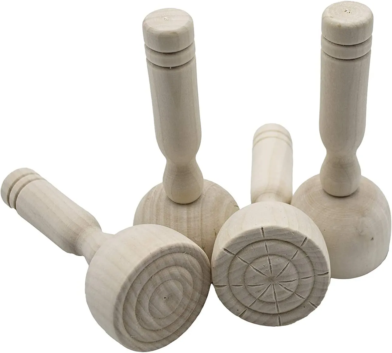 Wooden Paint & Clay Stampers (Pack of 4)