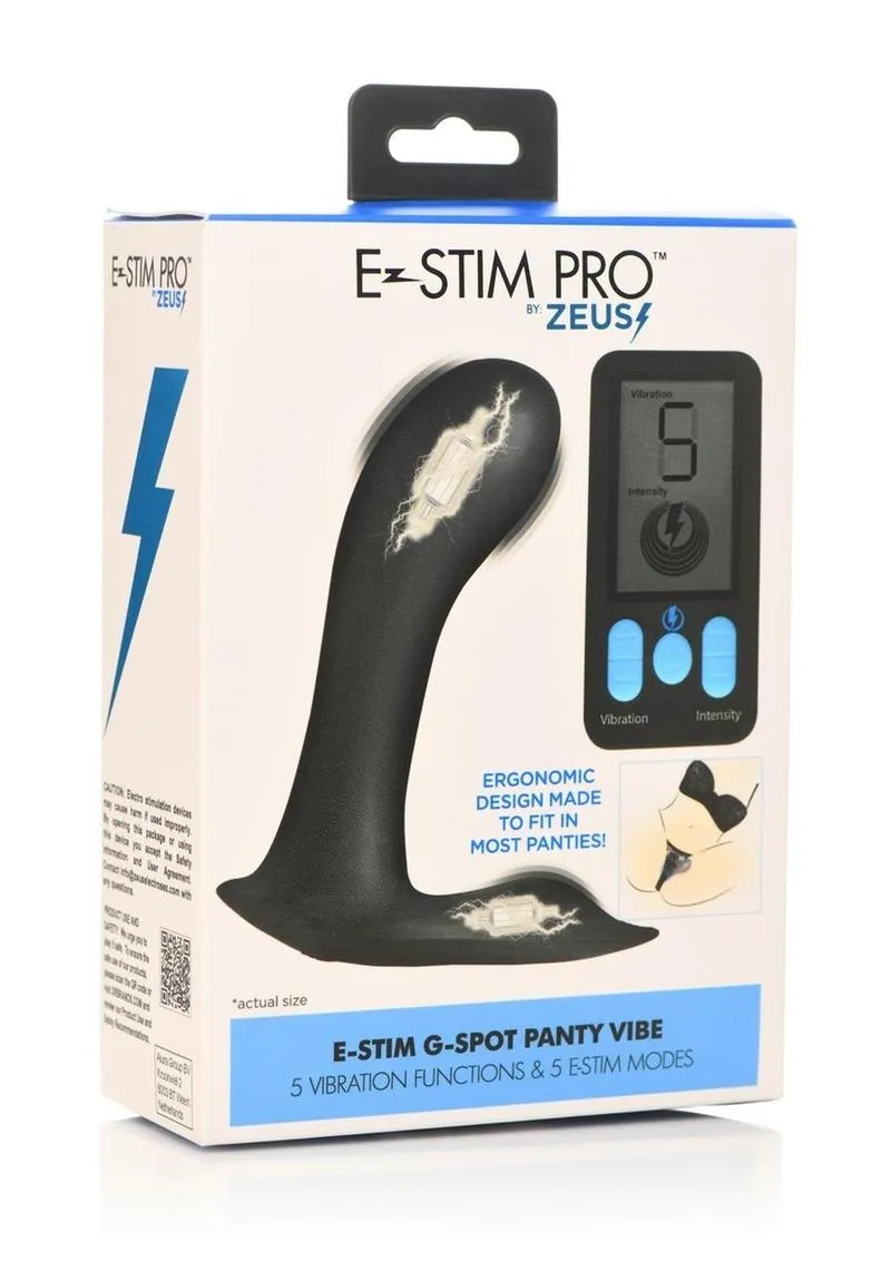 Zeus Zs E-Stim Pro Rechargeable Silicone Panty Vibe with Remote Control